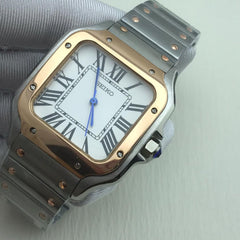 SEIKO MOD SANTOS BLANC OR - ROSE - VOLTMOD